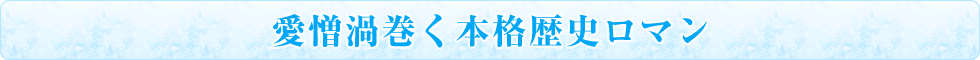 愛憎渦巻く本格歴史ロマン